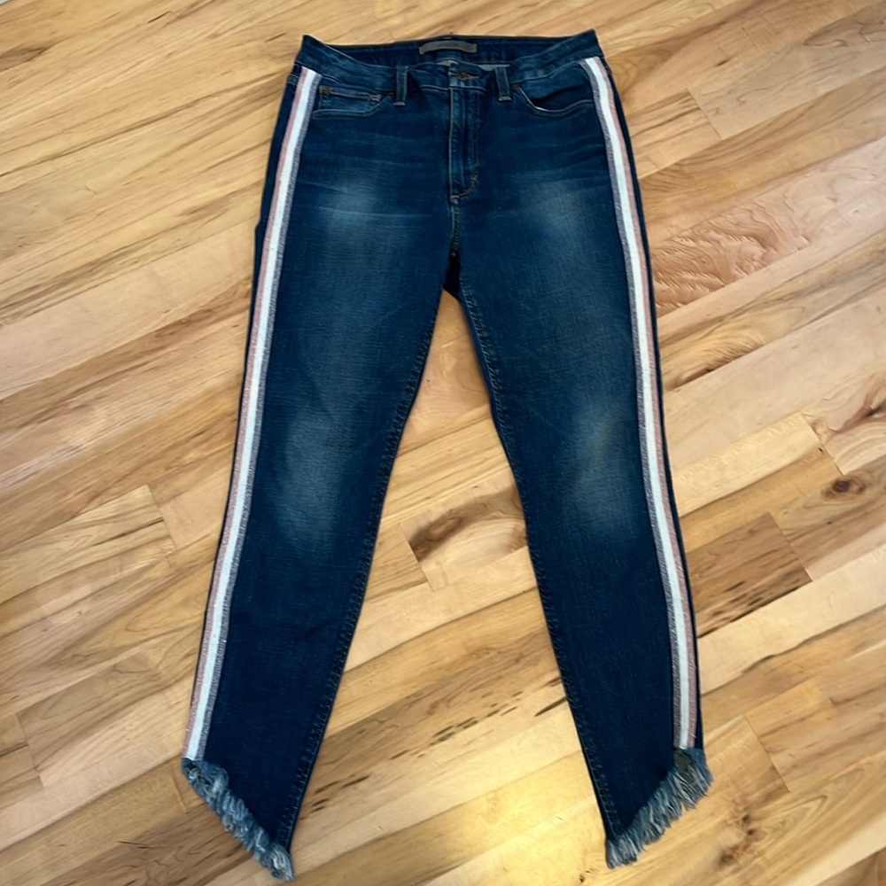 Joes Hi Rise Honey Curvy Skinny Ankle Side Stripe Jeans Size 30